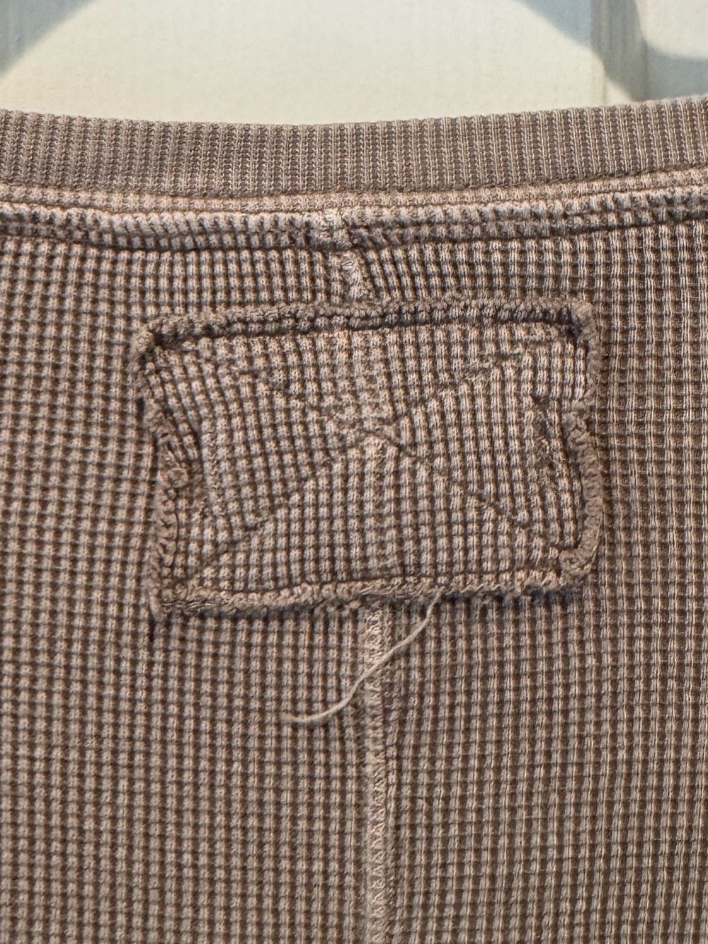 We The Free Womens Taupe Waffle Knit Long-Sleeve Top Size L - Picture 7 of 16